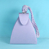 Triangle Evening Bag Handle Purse with Cord Handle