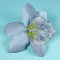 Large Fabric Orchid Flower Clip