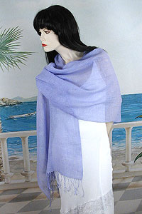 Loose Weave Linen Shawl Wrap with Body