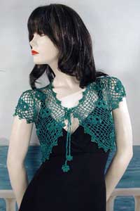 Crocheted Bolero Shrug for Casual and Dressy Wear