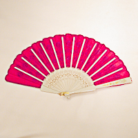 Flocked Fabric Fan for Dancing and Costumes