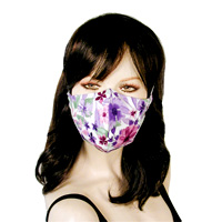 Lavender Flowers Facemask with Nose Wire and HEPA Filter