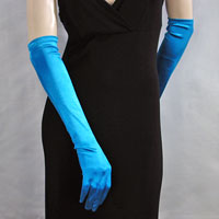 Above the Elbow Satin Stretch Gloves