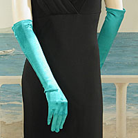Above the Elbow Satin Stretch Gloves