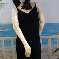 Long Satin Stretch Opera Gloves for Proms & Formal Events, Over 40 Colors