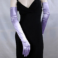 Long Satin Stretch Opera Gloves for Proms & Formal Events, Over 40 Colors