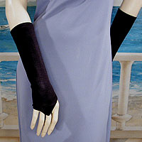 Fingerless Below the Elbow Cocktail Gloves
