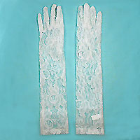 Long Lace Gloves Sized for Children Ages 4-12