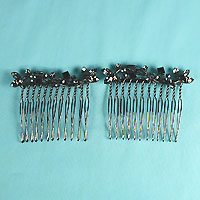 Crystal rhinestone comb set