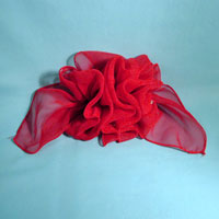 Extra Large French Clip Chiffon Hair Barrette Bow