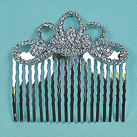 Rhinestone Comb with Rhinestone Loops