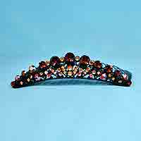 Large Rhinestone Trimmed Comb