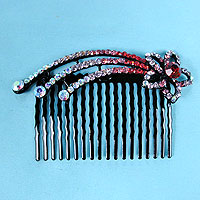 Shooting Star Crystal Rhinestone Comb