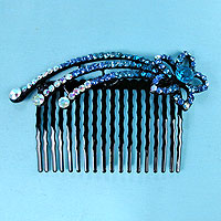 Shooting Star Crystal Rhinestone Comb