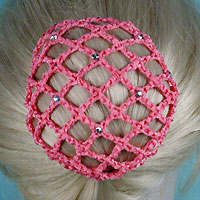 Crystal Rhinestone Studded Bun Snood