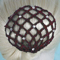 Crystal Rhinestone Studded Bun Snood