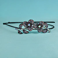 Crystal Rhinestone Flower Headband