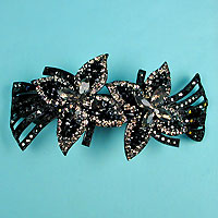 Large Crystal Rhinestone Barrette