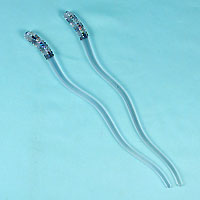 Rhinestone Curved Hair Sticks