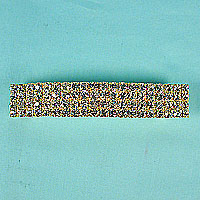 Large Pav? Crystal Rhinestone Barrette