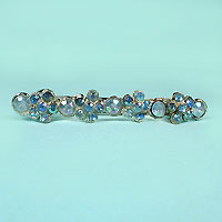 Long Crystal Rhinestone Barrette