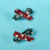 Set of Two Tiny Cross Barrette