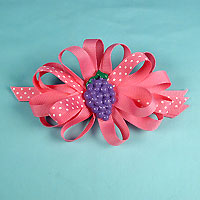 Ribbon Bow with Fruit Ornament