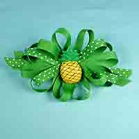 Ribbon Bow with Fruit Ornament