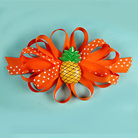 Ribbon Bow with Fruit Ornament