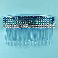 Large Six Row Rhinestone Hair Comb