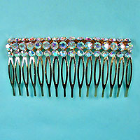 Hair Comb with Crystal Rhinestones