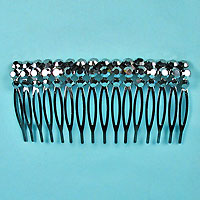 Hair Comb with Crystal Rhinestones