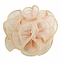 Large Sheer Chiffon Hair Bow