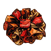 Large Satin Chiffon Print Jaw Clip Claw Bows