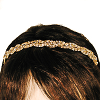 Sparkling Crystal Rhinestone Headband Twisted Design