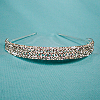 Wide Sparkling Crystal Rhinestone Headband Design