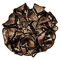 Animal Print Clip Claw Jaw Bows Large Satin Chiffon