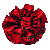 Animal Print Clip Claw Jaw Bows Large Satin Chiffon