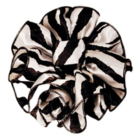 Zebra Print Jaw Clip Bows