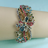 Multicolored Butterfly Bracelet