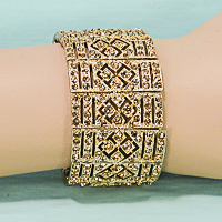 Crystal Rhinestone Pav? Pane Bracelet