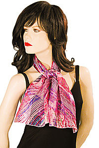 Bright Swirled Long Neck Scarves