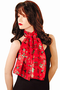 Christmas Scarf with Gift Boxes