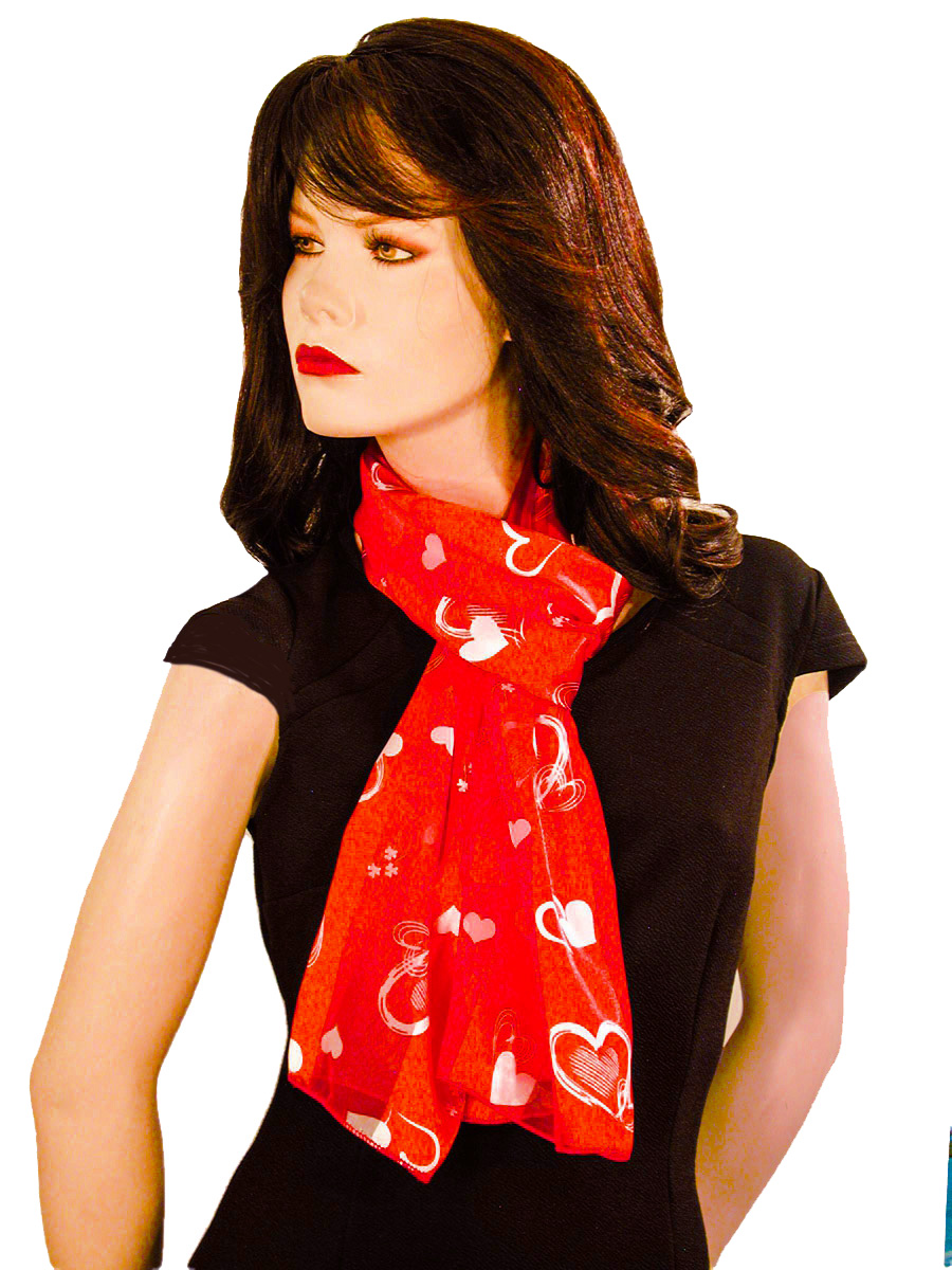 Heart Scarves, a fashion accessorie - Evening Elegance