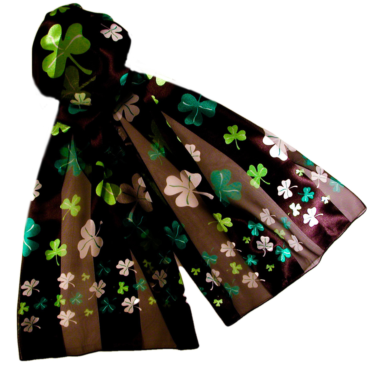 Green and Lime Shamrocks, a fashion accessorie - Evening Elegance