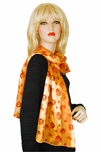 Halloween Scarves with Pumpkins, a fashion accessorie - Evening Elegance